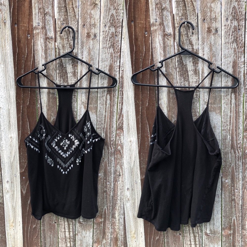 Express Black Spaghetti Strap Shirt